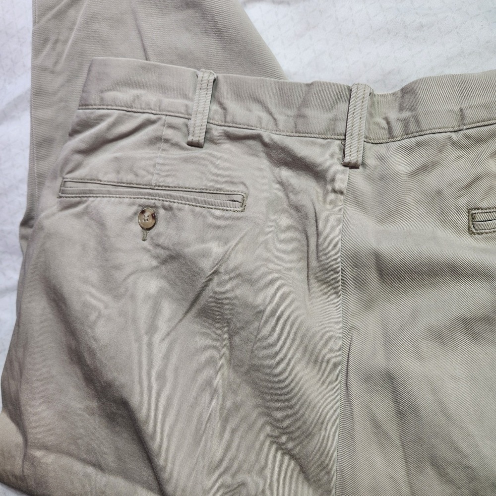 Polo Ralph Lauren Khaki Pants Men 36x32 Classic Fit Beige Chinos Casual Preppy - Picture 12 of 14